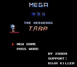 Mega Man - The Hedgehog Trap (Extreme Mode) Title Screen